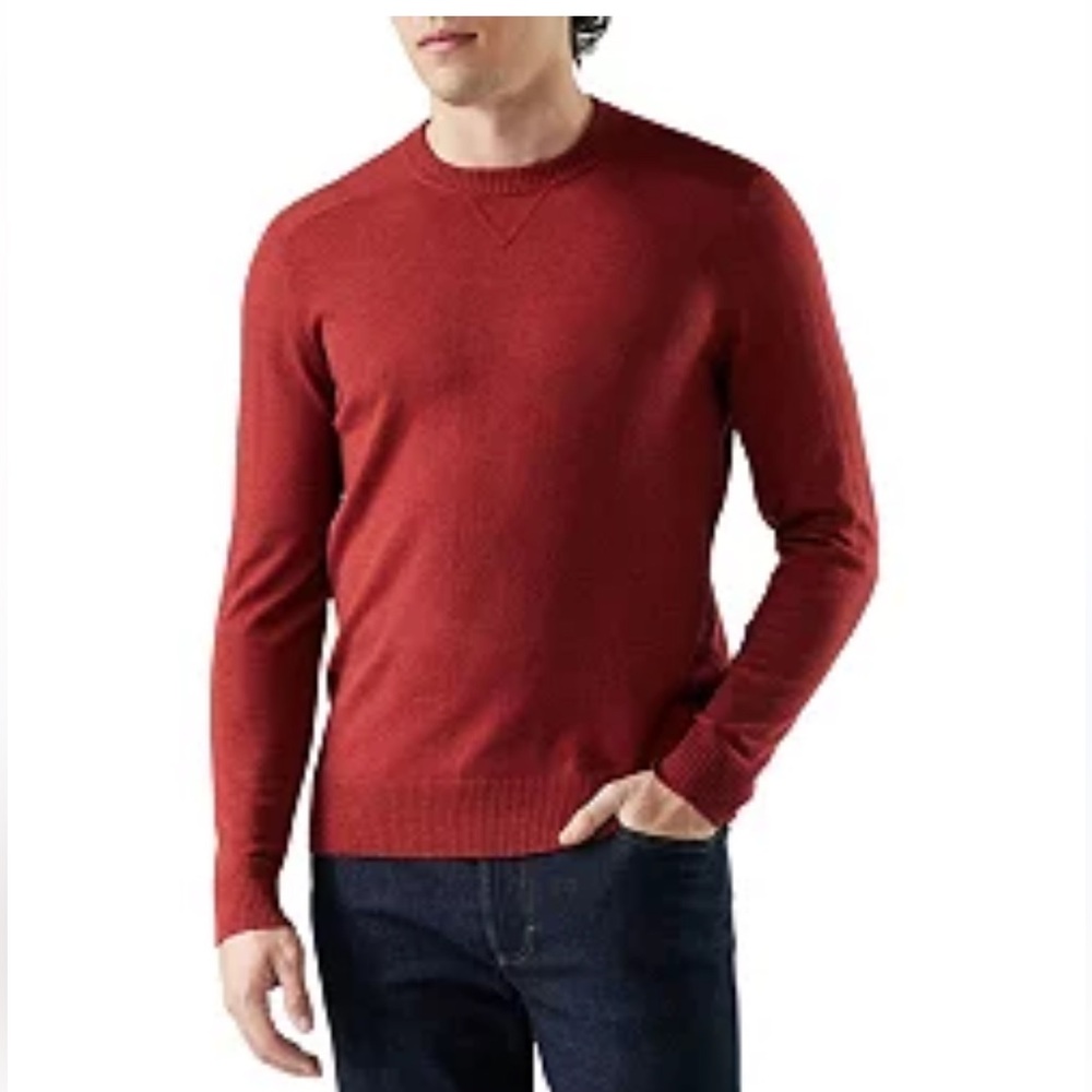 Smartwool Men's Rich Red Crewneck Sweater sz L